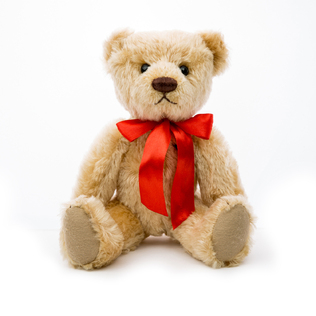 德国原产CLEMENS手工马海毛怀旧金色泰迪熊30cm