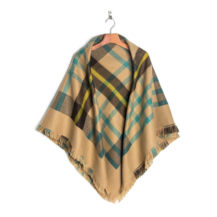 韩国原产JUNGHWA时尚英伦披风围巾披肩