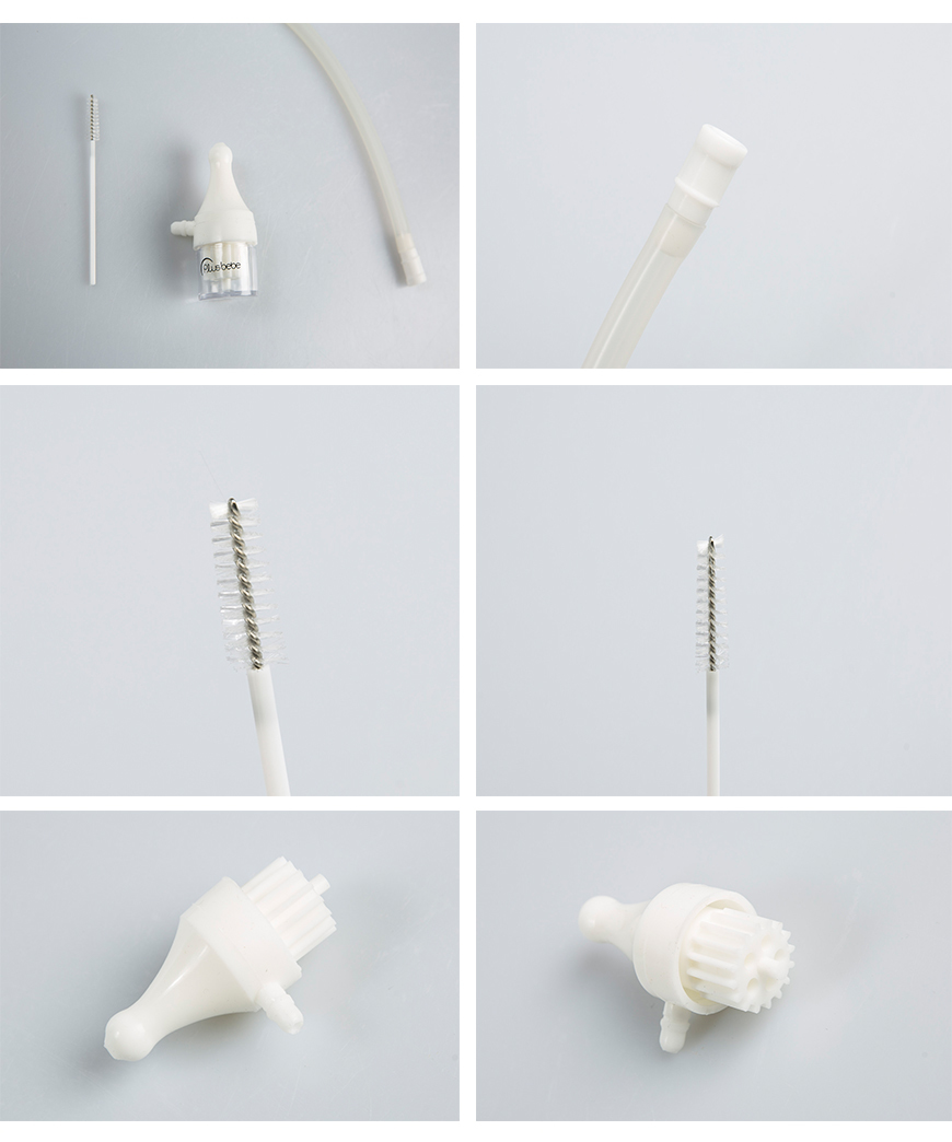 韩国原产plus bebe手动软硅胶喷嘴婴幼儿专用喷嘴吸鼻器 透明