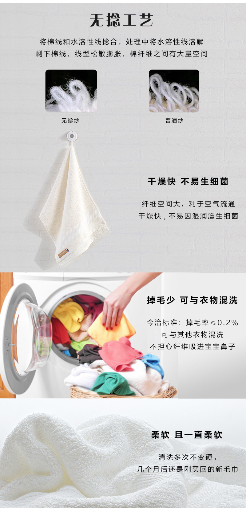 日本原产ORIM今治毛巾-Cocoon系列超柔棉质面巾洗脸巾32*85cm 咖啡色
