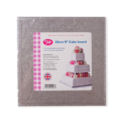 英国原产Tala方形翻糖蛋糕托盘底托蛋糕垫 银色