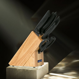 西班牙原产ARCOS不锈钢厨刀菜刀面包刀厨房剪刀6件套