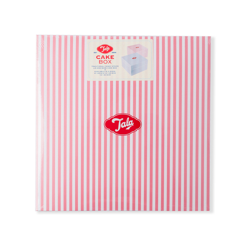 英国原产Tala条纹撞色蛋糕包装盒蛋糕礼盒糕点盒 粉红