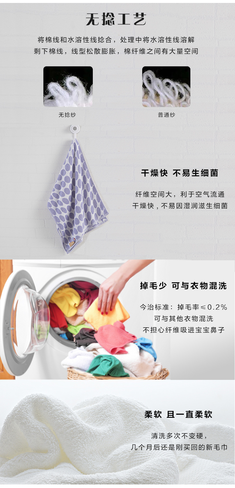 日本原产ORIM今治毛巾-Bubble系列超柔棉质吸水面巾32*85cm 棕色