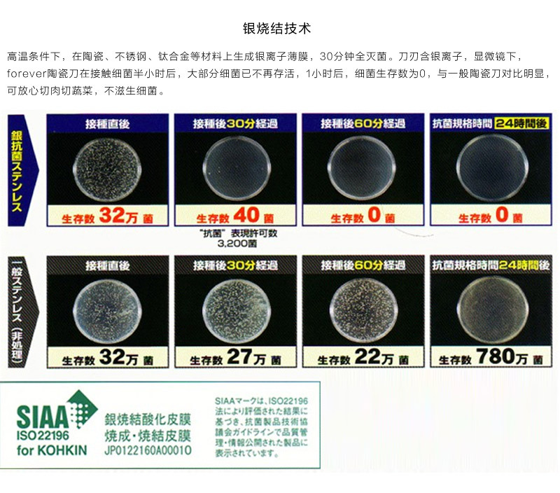 日本原产forever陶瓷菜刀水果刀削皮刀170mm 黑色