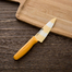 日本原产forever银离子彩色陶瓷菜刀水果刀削皮刀140mm 浅黄