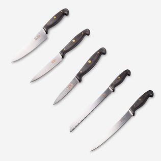 英国原产taylor's eye witness不锈钢厨刀五件套带刀架