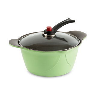 韩国原产MY COOK陶瓷耐热深汤锅砂锅炖锅养生汤煲24cm