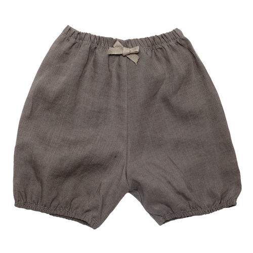 韩国原产dooboo弗罗拉婴儿灯笼裤 宝宝裤子 宝宝短裤 木炭色 0-6个月