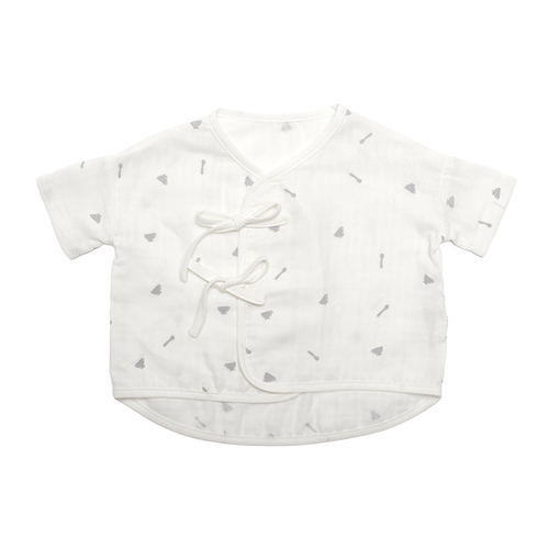 韩国原产dooboo婴儿开衫系带衫 宝宝和尚服 香草色 0-6个月