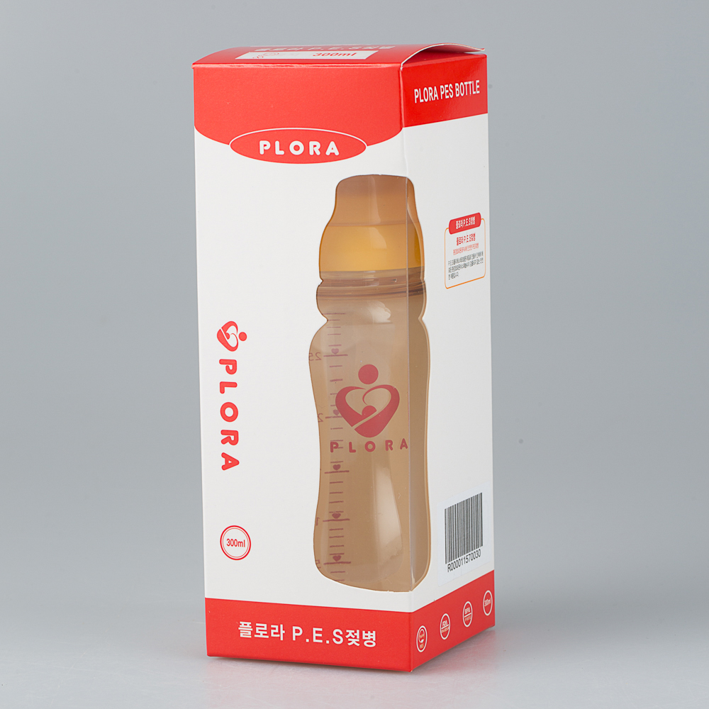 韩国原产PLORA宽口奶瓶PES奶瓶婴儿奶瓶200ml单个装 橙色