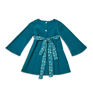 法国原产cocolico秋冬款长袖百褶裙宝宝裙子连衣裙公主裙