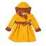 法国原产cocolico大衣女宝连帽风衣大衣外套 黄色  4岁