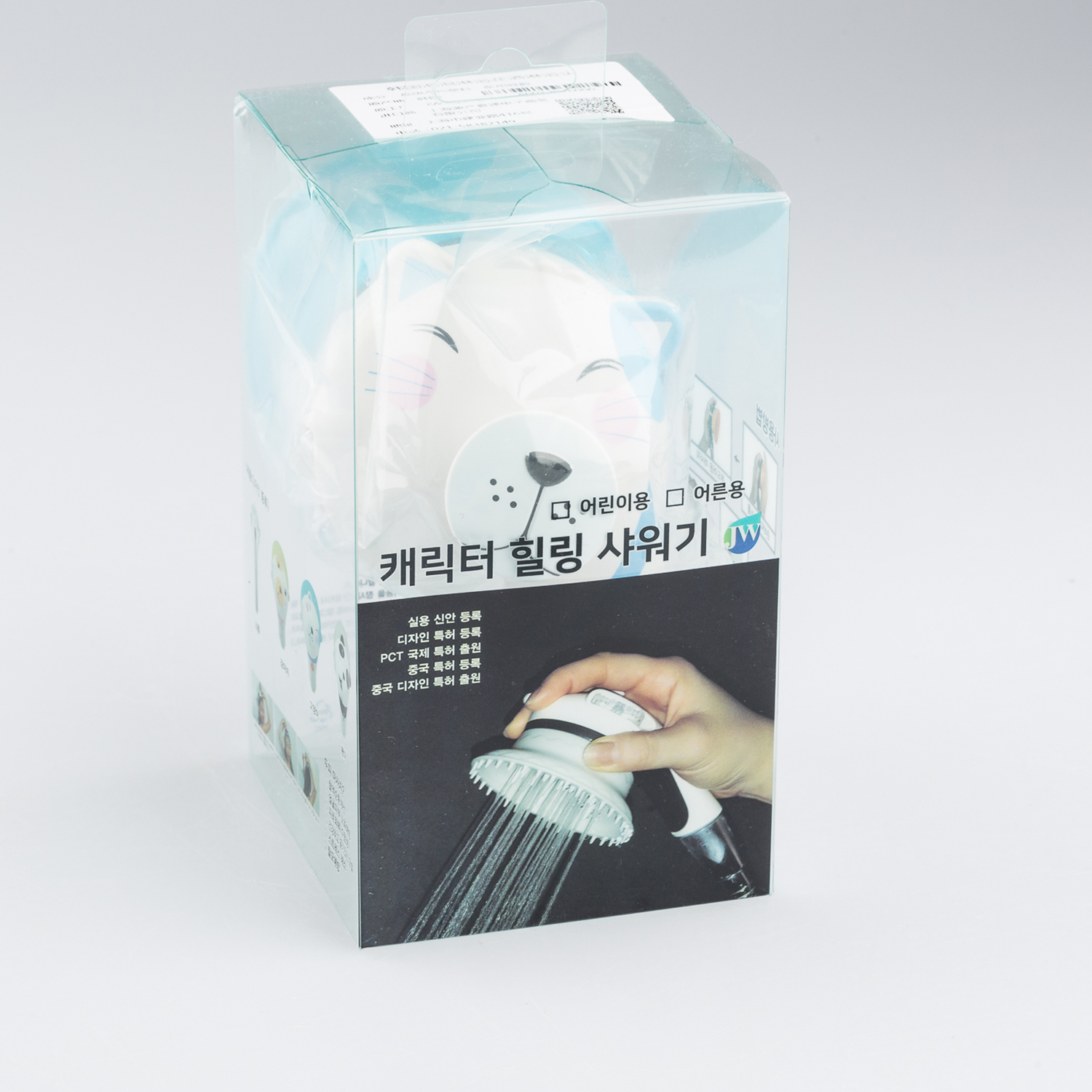 韩国原产JW卡通淋浴花洒头莲蓬头喷头 宠物猫