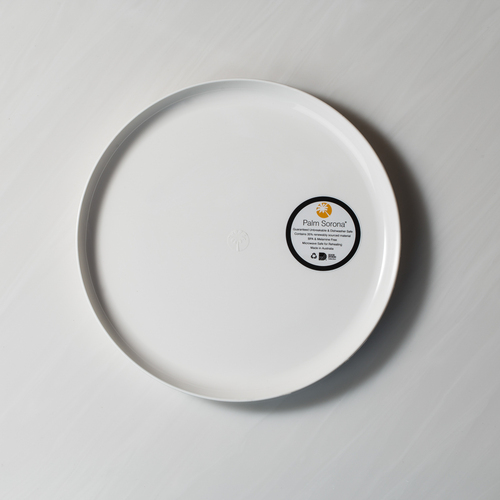 澳大利亚原产PALM PRODUCTS索罗那不易碎餐碟带防滑圈21CM 黑色