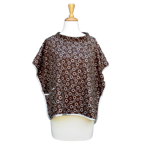 美国原产Babymoon纯棉哺乳罩衣哺乳巾拍嗝布 棕色