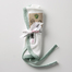 美国原产bonnbonn BABY混纺棉婴儿围嘴围兜口水巾口水布 绿色边