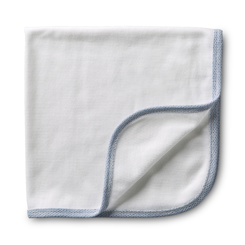 美国原产bonnbonnbaby混纺棉婴儿饱嗝布饱嗝巾喂奶巾蓝色边