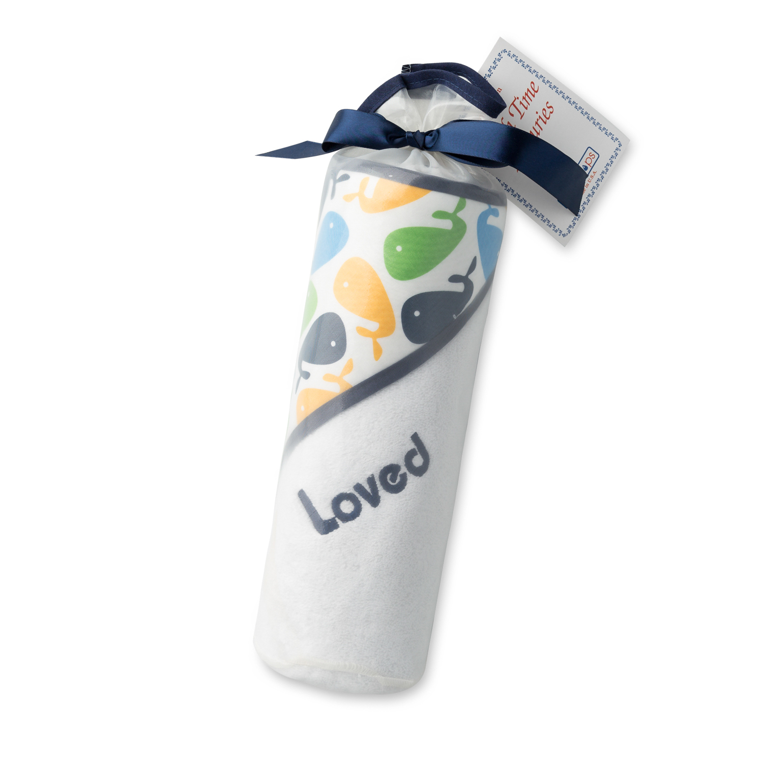 美国原产Raindrops婴幼儿连帽包巾浴巾礼品套装真爱系列