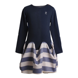 英国原产JESSIE AND JAMES条纹裙长袖女裙女童宝宝连衣裙