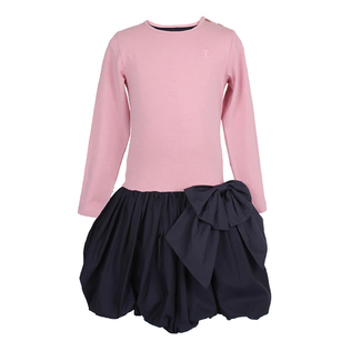 英国原产JESSIE AND JAMES蝴蝶结扇贝裙女裙长袖连衣裙