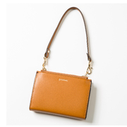 韩国原产POANE牛皮双拉链钱包可拎钱包多隔层钱包