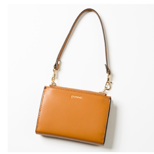 韩国原产POANE牛皮双拉链钱包可拎钱包多隔层钱包