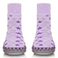 英国MOCCIS手工缝制防滑软鞋贴肤鞋袜子鞋暮光之城 浅紫 M