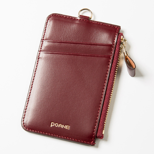 韩国原产POANE牛皮拉链卡包零钱包