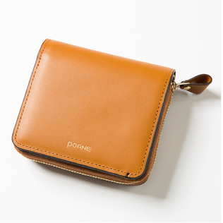 韩国原产POANE牛皮折叠卡包拉链钱包