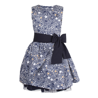 英国原产JESSIE AND JAMES花边蝴蝶结裙女裙无袖连衣裙