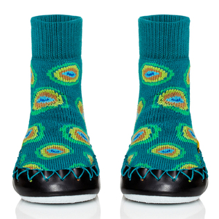 英国MOCCIS手工缝制防滑软鞋贴肤鞋袜子鞋