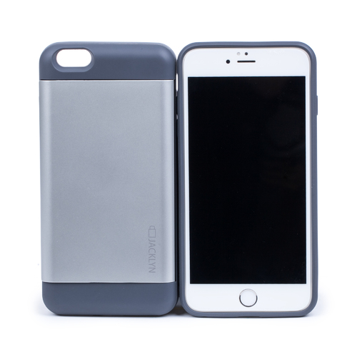 韩国原产JACKLYN苹果6plus手机壳apple手机套 防水耐高温 银色