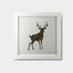 英国原产 Crafty Foxx木质装饰画框相框 骄傲的鹿（小） 白色