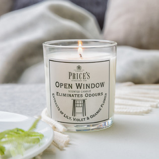 英国Price's玻璃香薰蜡烛香氛烛台柑橘百合香味