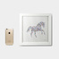 英国原产Crafty Foxx木质装饰画框相框 跃马（小） 白色