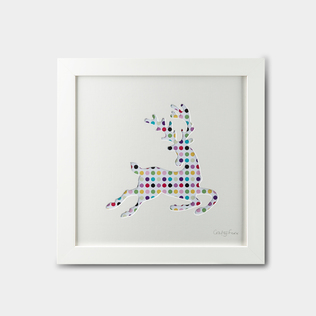 英国原产Crafty Foxx木质装饰画框相框 跃鹿（小）