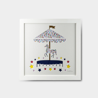 英国原产Crafty Foxx木质装饰画框相框可爱的旋转木马大