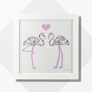 英国原产Crafty Foxx木质装饰画框相框 奇特火烈鸟（小）