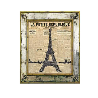 英国原产brookspace现代居家装饰画玻璃画 埃菲尔铁塔
