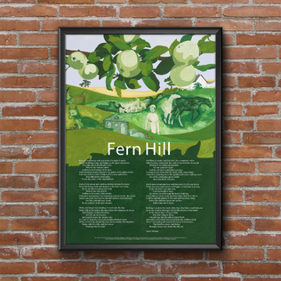 英国原产GRAFFEG山蕨迪伦托马斯海报