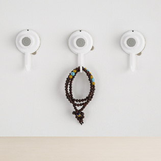 韩国原产Glaster无痕挂钩塑料挂钩吸盘挂钩3个装