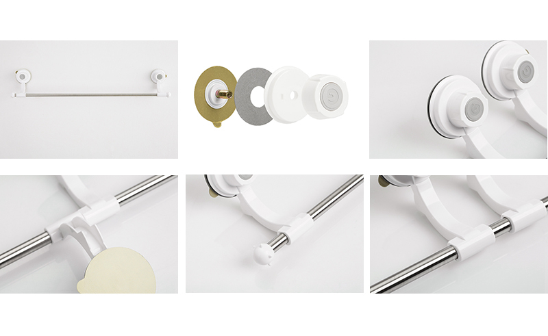 韩国原产Glaster强力无痕吸盘毛巾挂架毛巾架单杆