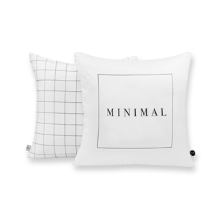 新西兰原产Design Ministry米妮茂网格双面靠垫套靠枕套