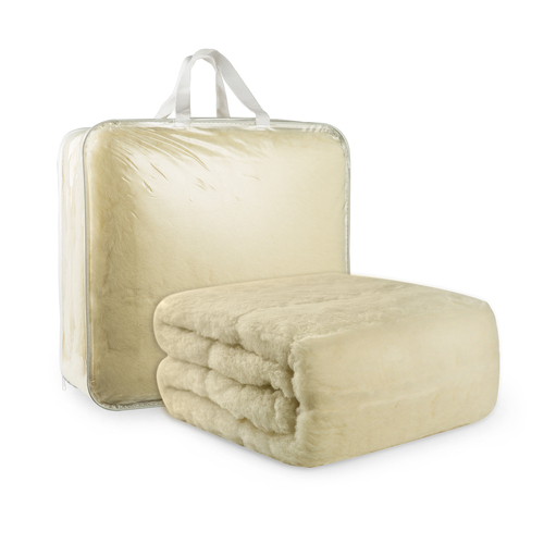 新西兰原产WOOL BLISS羊毛升级款床褥床垫褥子单人床 乳白色 0.9*2.0M