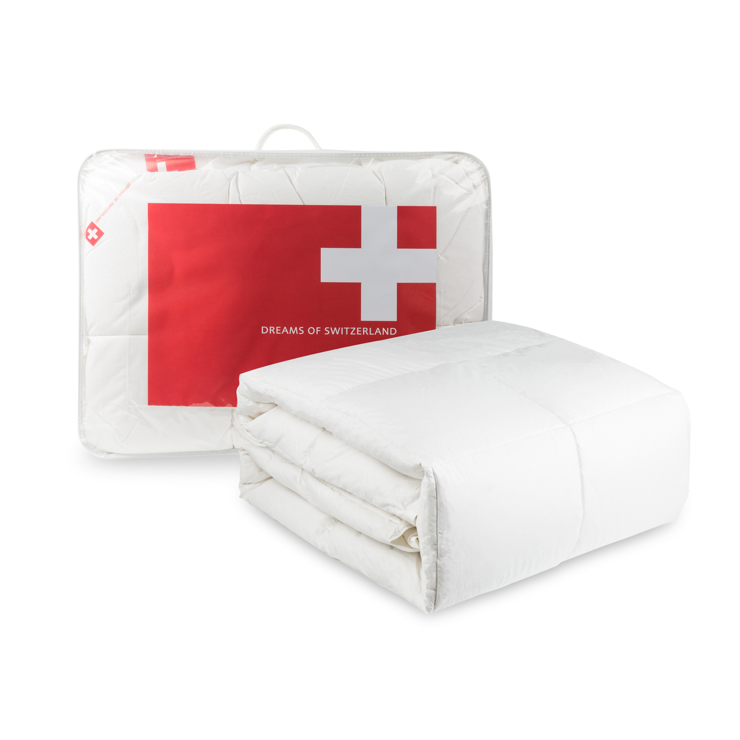 瑞士原产Dreams of Switzerland轻薄型鹅绒被子冬被被芯 瑞士之梦系列 240x220cm  白色