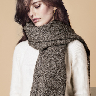 新西兰Stansborough指环王系列灰羊毛针织披肩盖毯金银丝