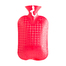 德国原产fashy注水防爆热水袋暖手宝暖水袋简洁菱纹 大红