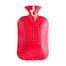 德国原产fashy防爆热水袋暖手袋暖水袋双面菱形图案 大红色