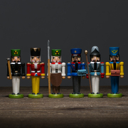 德国原产DREGENO木偶迷你胡桃夹子套装3（6件套） 混色